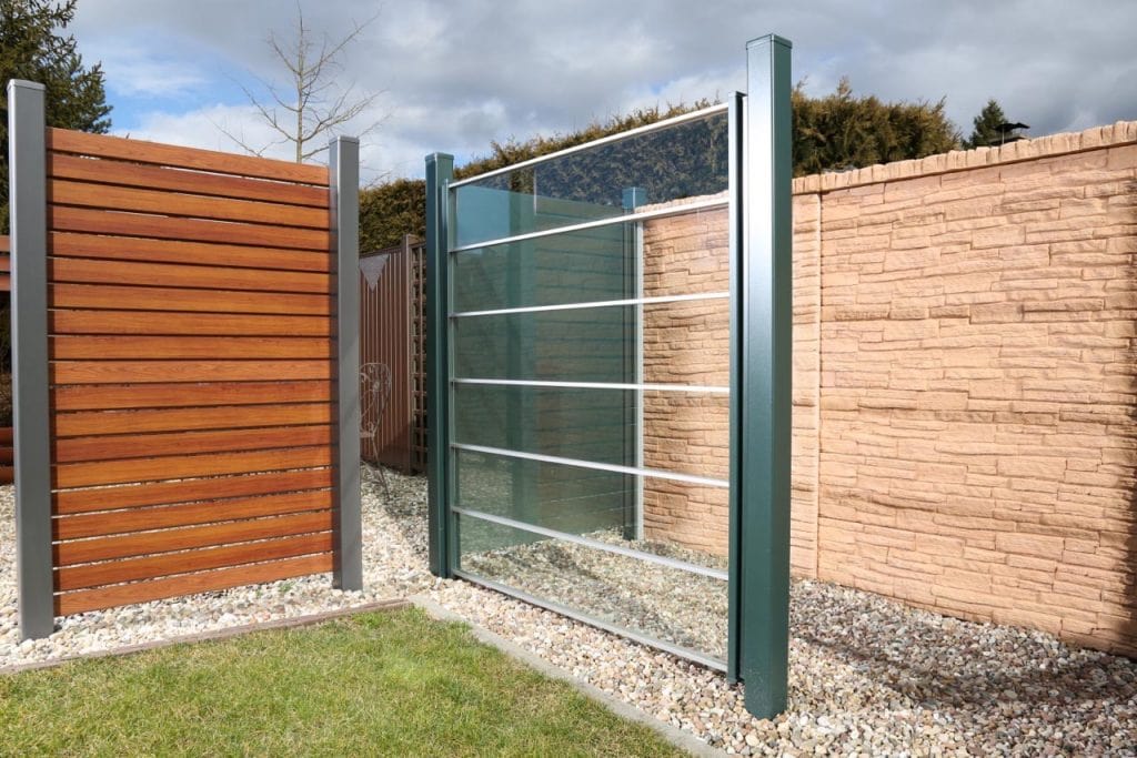 Glaszaun | Windschutz für die Terrasse | Aluminiumprofile